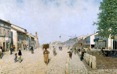 En gate i Ravenna, 1874